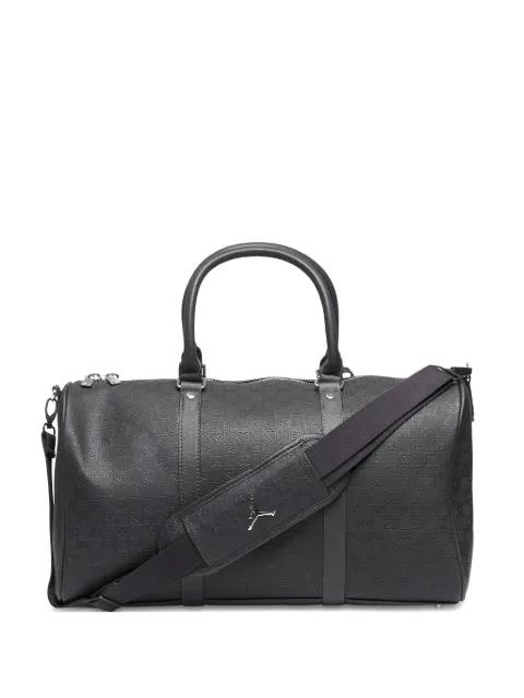 monogram patch-motif luggage by JORDAN