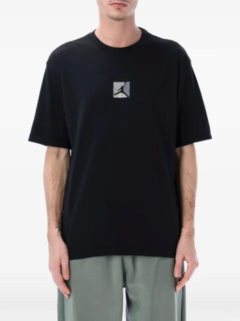 print-detail crew neck T-shirt by JORDAN