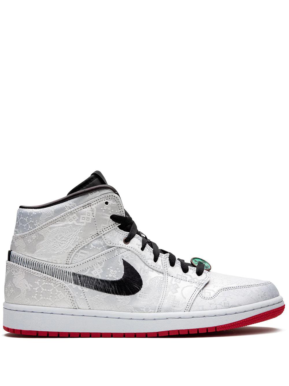x Edison Chen Air Jordan 1 Mid "Fearless - CLOT Silk" sneakers by JORDAN