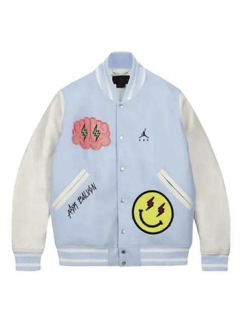 x J Balvin varsity bomber jacket by JORDAN