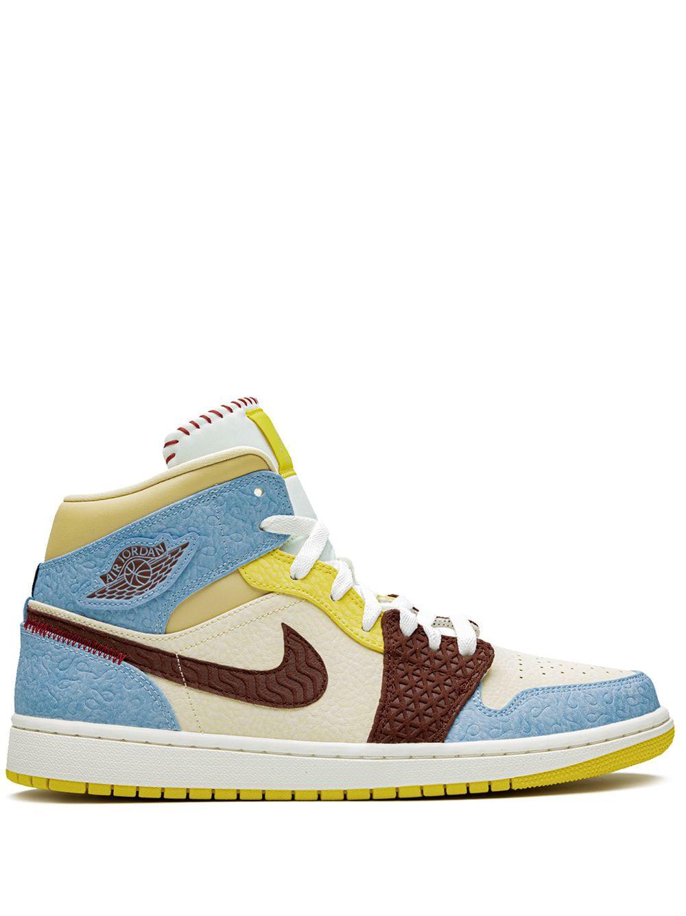 x Maison Chateau Rouge Air Jordan 1 Mid SE "Fearless" sneakers by JORDAN