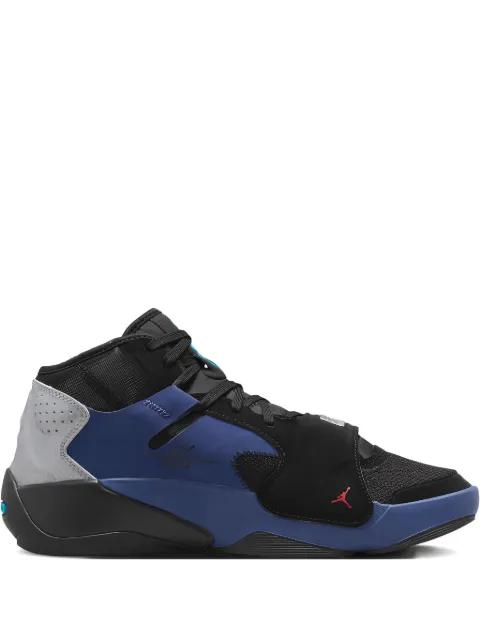x Naruto Zion 2 SP "Naruto vs. Sasuke - 087 Black/Yellow Strike" sneakers by JORDAN