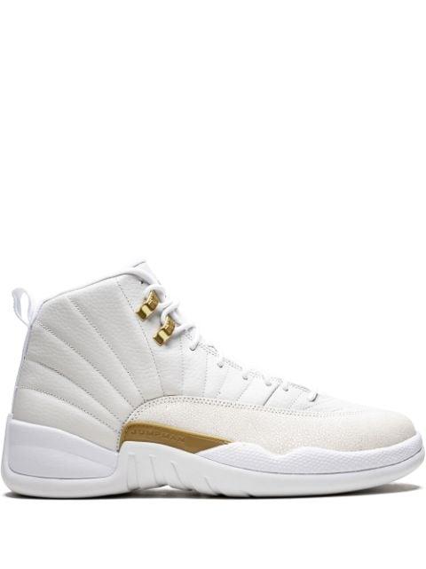 x OVO Air Jordan 12 Retro "White/Metallic Gold" sneakers by JORDAN