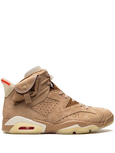 x Travis Scott Air Jordan 6 Retro SP "British Khaki Promo Sample" sneakers by JORDAN