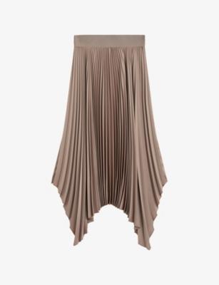Ade Pleated Crepe Midi Skirt by JOSEPH