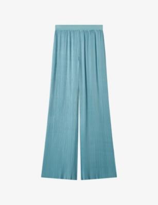 Amber Pleated Satin Trousers by JOSEPH