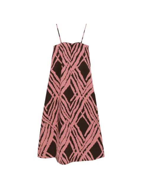 Banna-print midi dress by JOSEPH