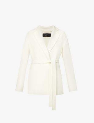 Belted wool and cashmere-blend coat by JOSEPH
