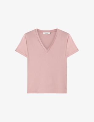 Blanca V-Neck Cotton-Jersey T-Shirt by JOSEPH