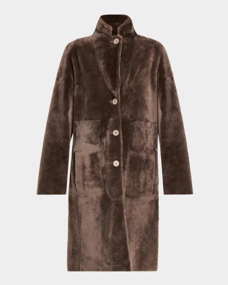 Britanny Reversible Shearling Coat by JOSEPH