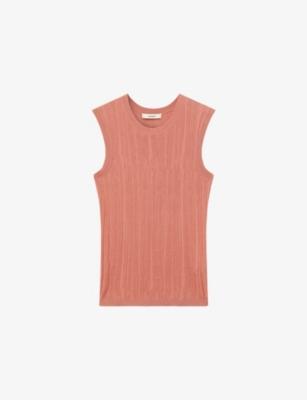 Calife Ribbed Cotton and Silk Top by JOSEPH