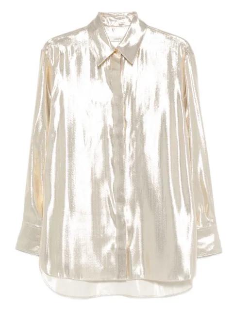 Capri metallic buttoned top by JOSEPH
