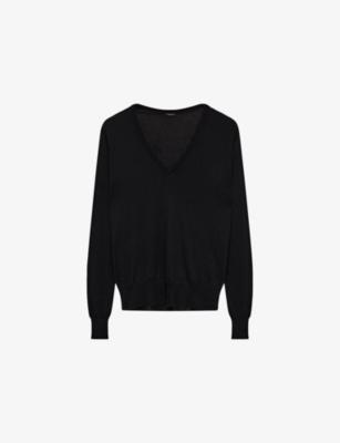 Cashair V-Neck Cashmere Jumper by JOSEPH