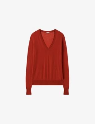 Cashair V-Neck Cashmere Jumper by JOSEPH
