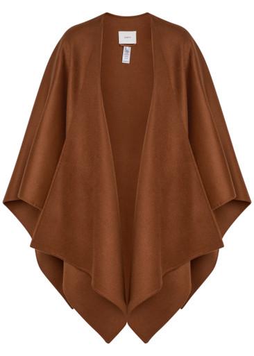 Cassidy wool and cashmere-blend cape coat by JOSEPH