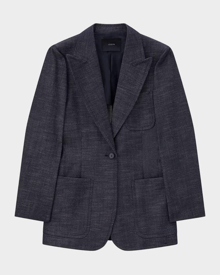 Cassini Single-Button Denim Jacket by JOSEPH