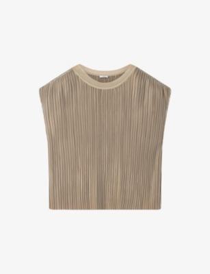 Cedre Pleated Satin Top by JOSEPH