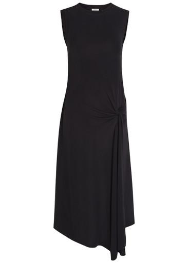 Cheikh asymmetric crepe-jersey midi dress by JOSEPH