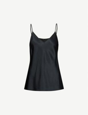 Clea V-neck silk-satin top by JOSEPH
