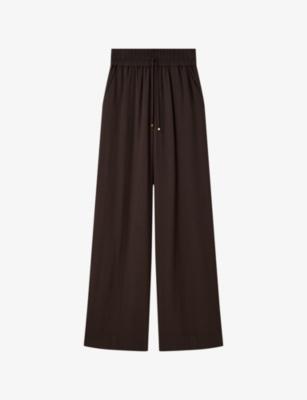 Dee Crepe Wide-Leg Trousers by JOSEPH