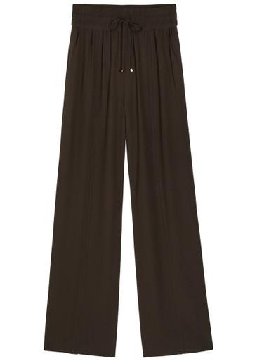 Dee wide-leg crepe trousers by JOSEPH