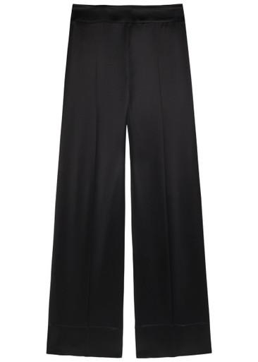 Dijon straight-leg satin trousers by JOSEPH