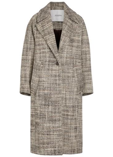 Florent crosshatch wool-blend coat by JOSEPH