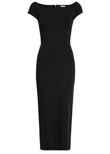 Foin pintuck stretch-knit midi dress by JOSEPH
