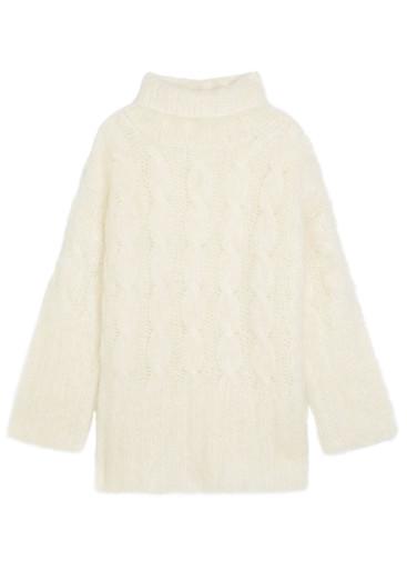 Fortin cable-knit brushed mohair-blend jumper by JOSEPH