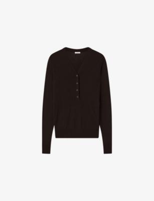Gillies Cashair Cashmere Henley Top by JOSEPH