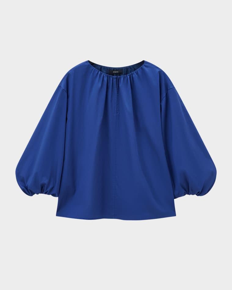 Godin Balloon-Sleeve Cotton Sateen Blouse by JOSEPH