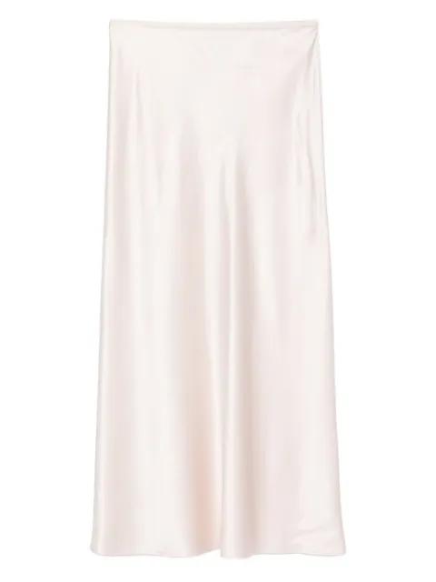 Isaak bias-cut silk midi skirt by JOSEPH