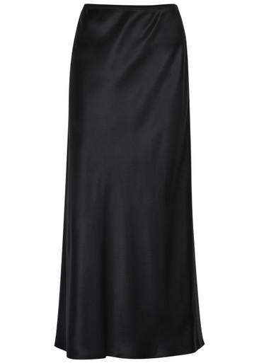 Isaak silk midi slip skirt by JOSEPH