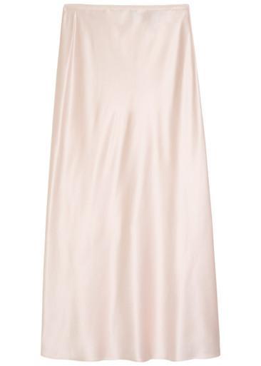 Isaak silk midi slip skirt by JOSEPH