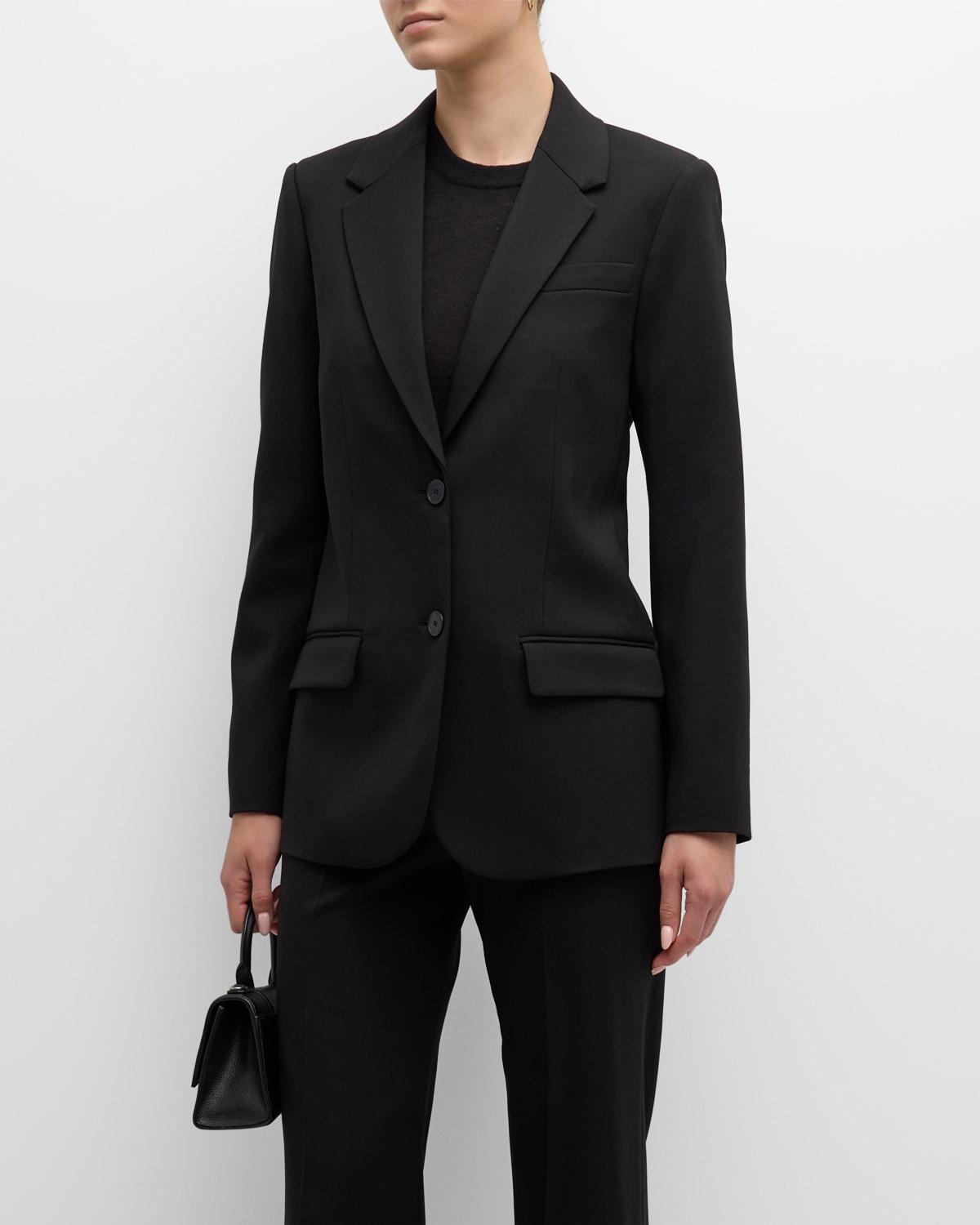 Jackie Single-Breasted Stretch Wool Blazer by JOSEPH
