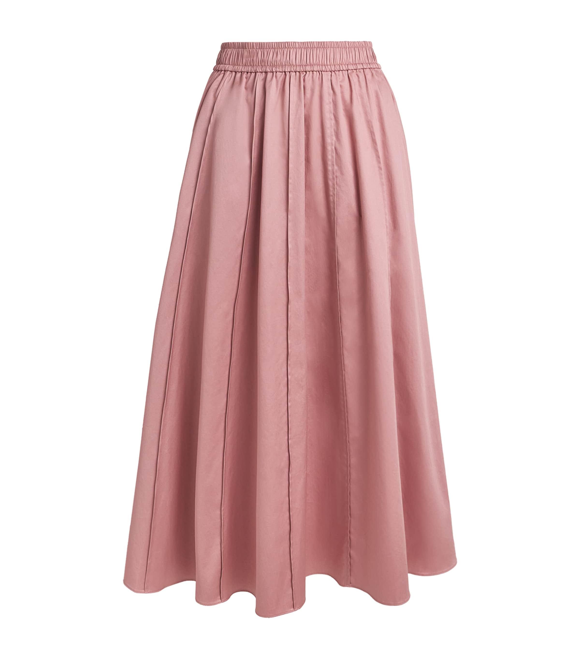 Joseph Cotton Sateen Manar Skirt by JOSEPH