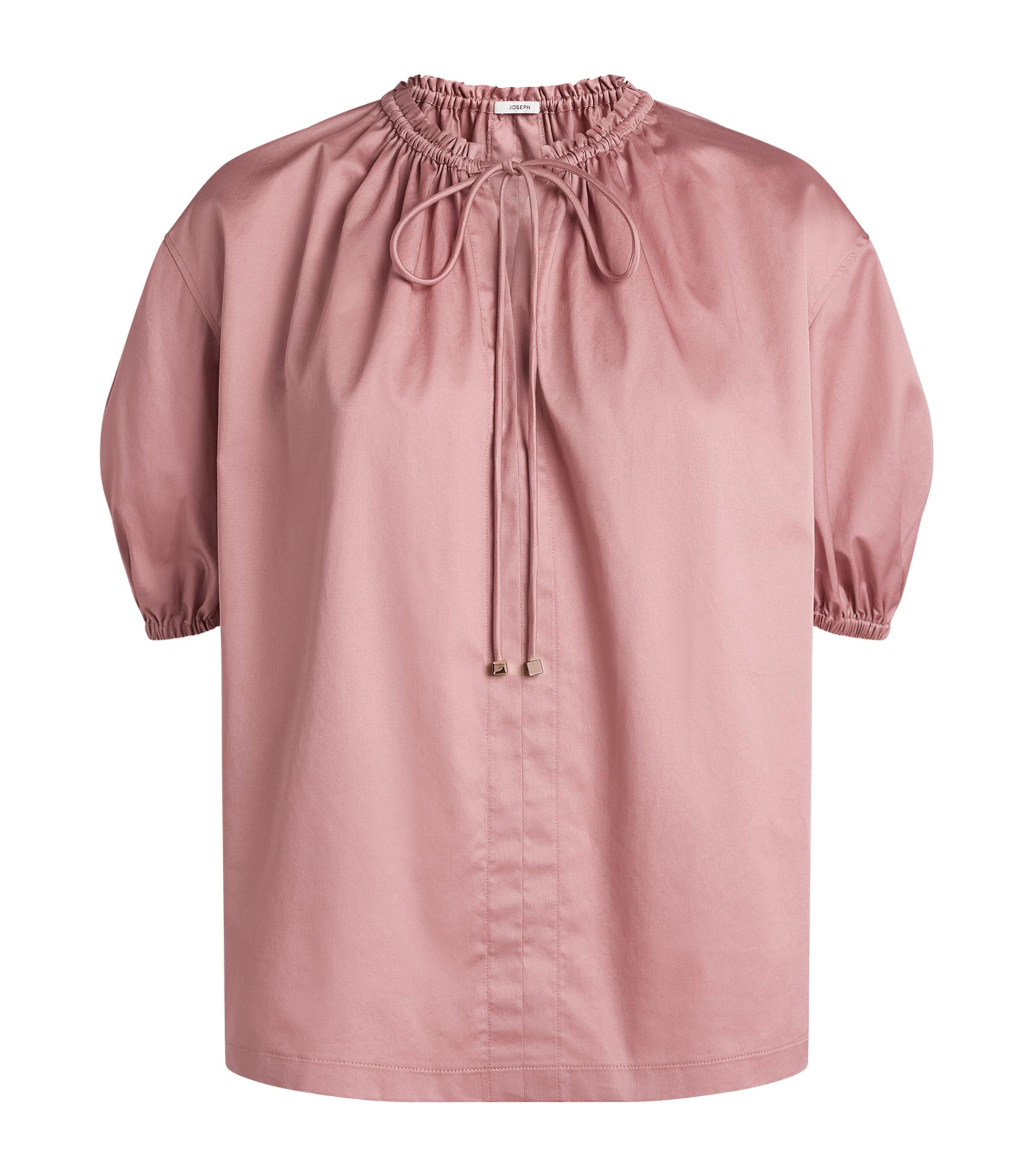 Joseph Cotton Sateen Nador Blouse by JOSEPH