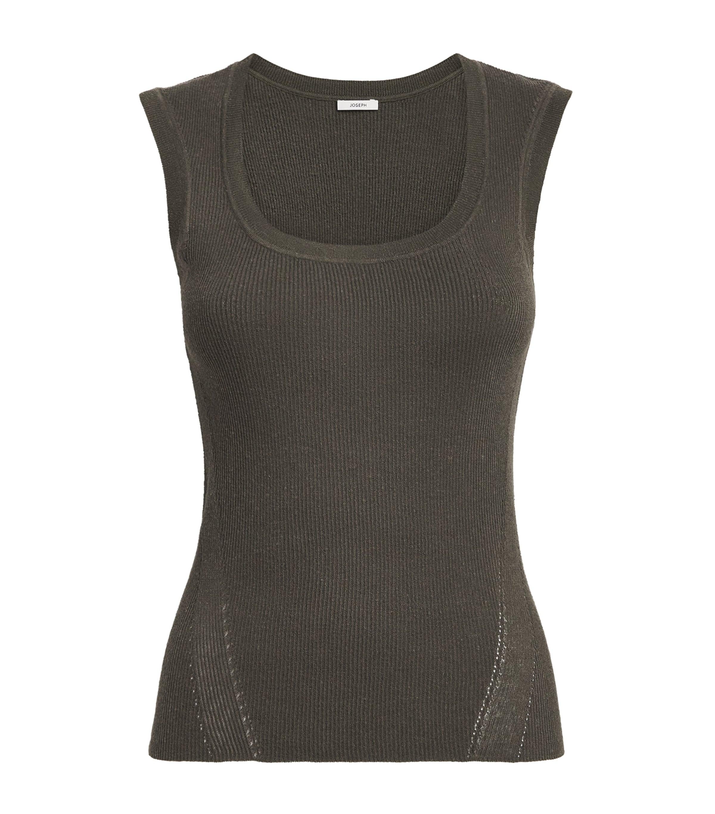 Joseph Knit Scoop-Neck AlaouTop by JOSEPH