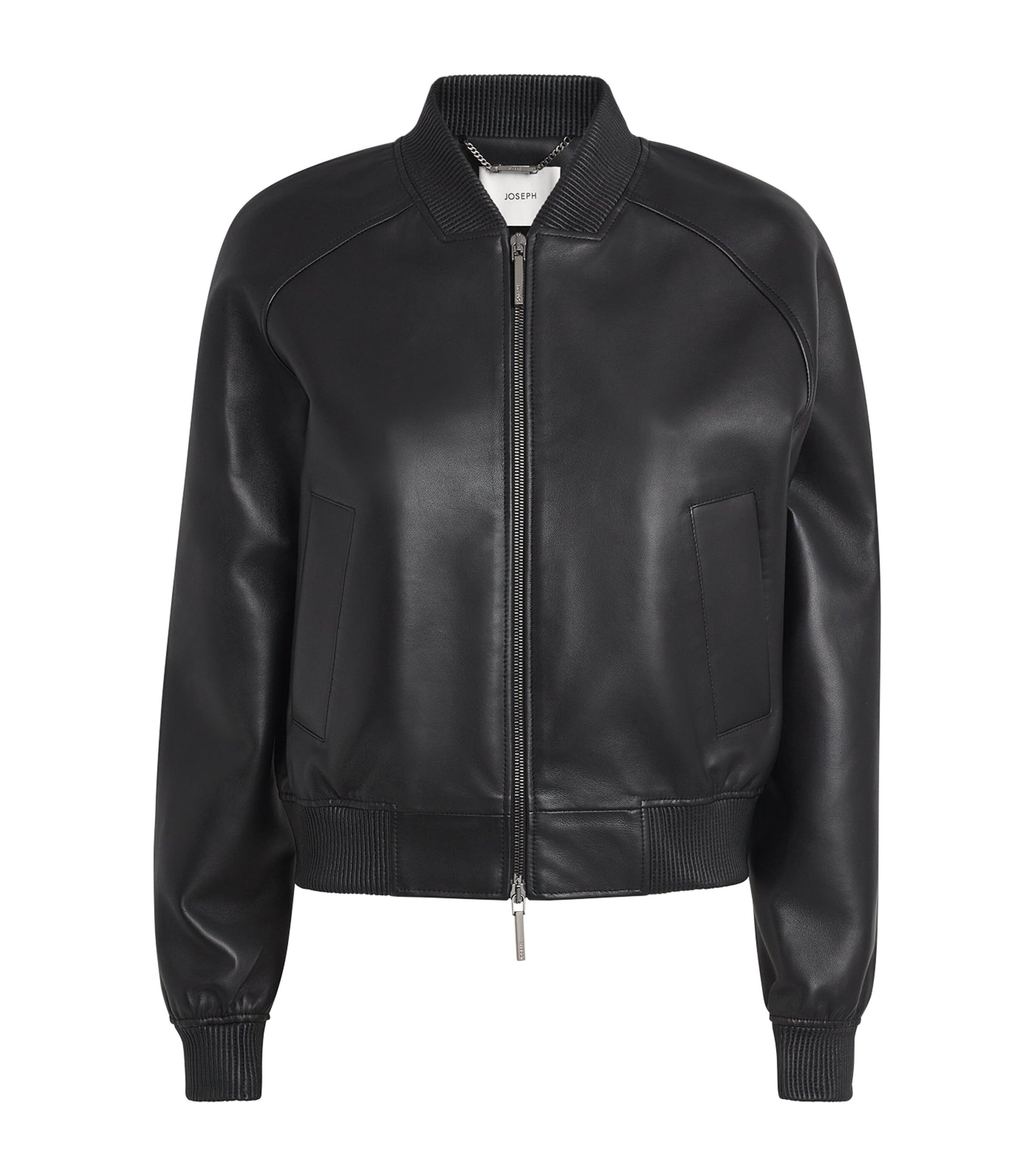 Joseph Leather Quinn Bomber Jacket by JOSEPH