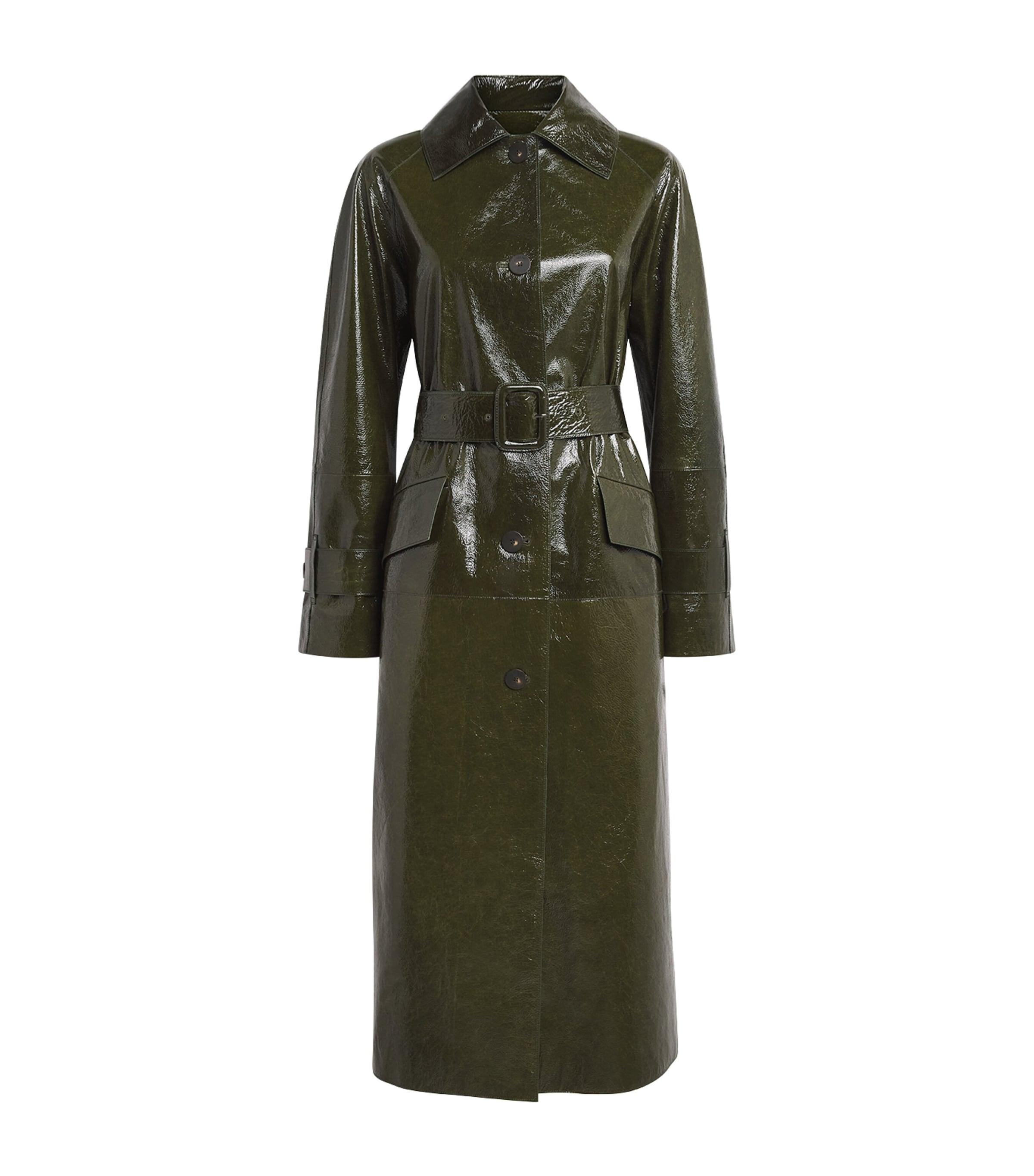 Joseph Patent Leather Zahia Coat by JOSEPH