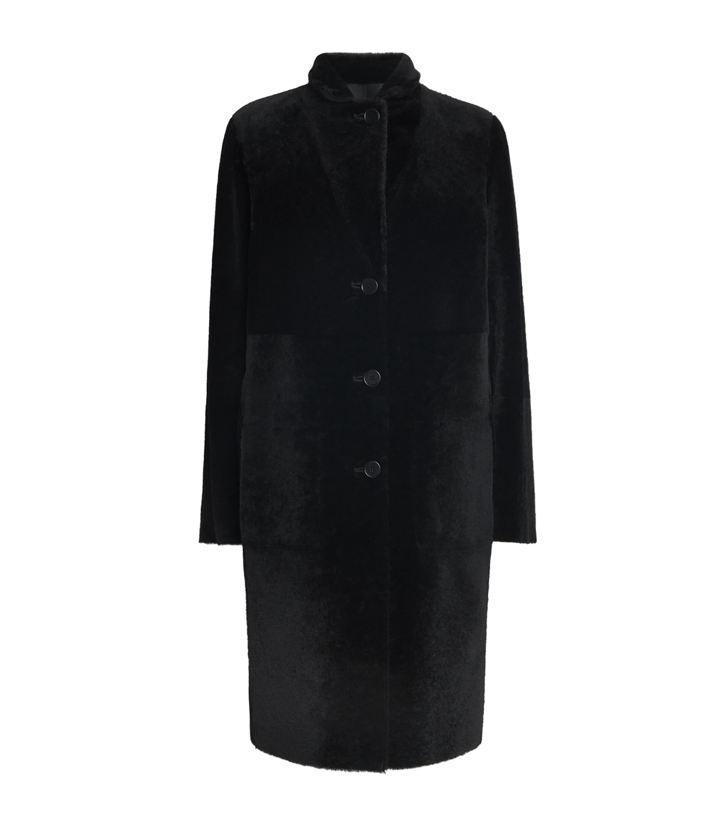 Joseph Reversible Shearling-Leather Britanny Coat by JOSEPH