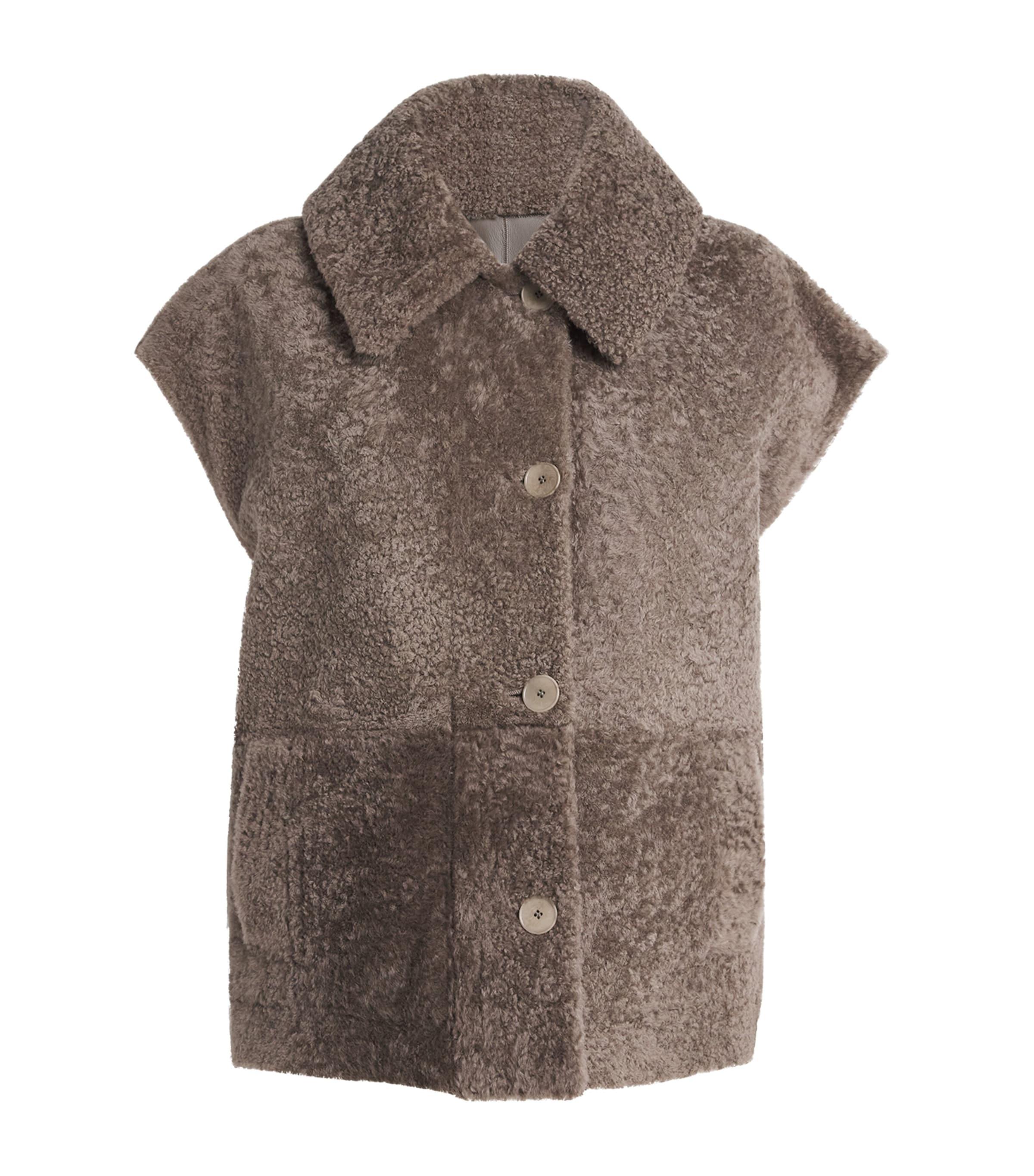 Joseph Shearling Reversible Molin Gilet by JOSEPH