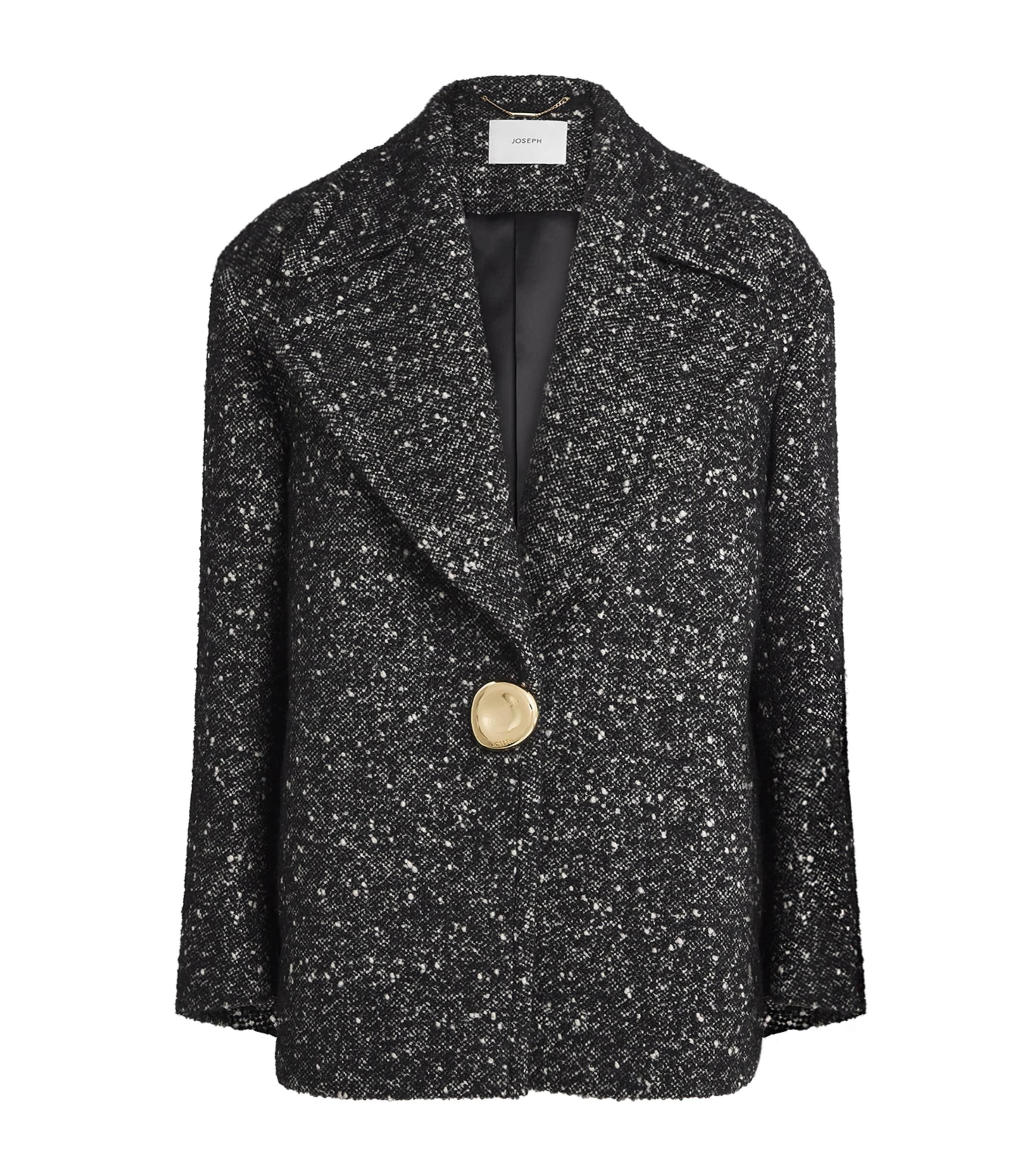 Joseph Wool Tweed Donegal Agar Coat by JOSEPH