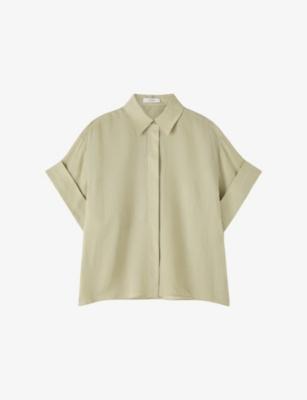 Justi Short-Sleeved Ramie Blouse by JOSEPH
