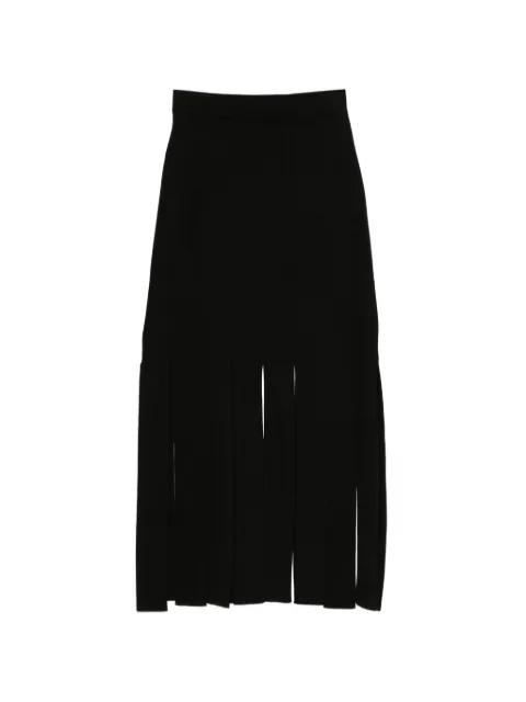 Lagny slit-detail midi skirt by JOSEPH