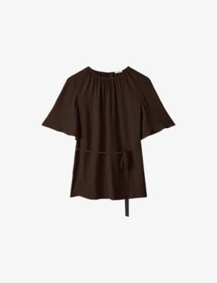 Libby Tie-Waist Crepe Top by JOSEPH
