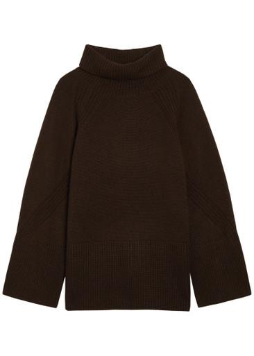 Lotus roll neck cashmere jumper by JOSEPH