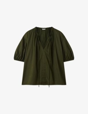 Nador Tie-Neck Cotton Top by JOSEPH