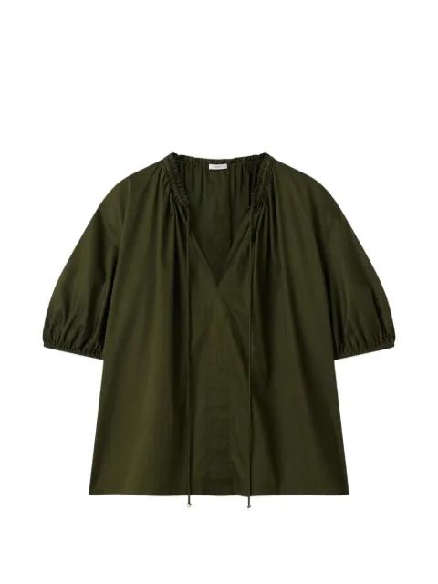 Nador ruffled V-neck top by JOSEPH