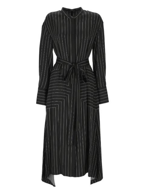 Orlana striped belted midi dress by JOSEPH